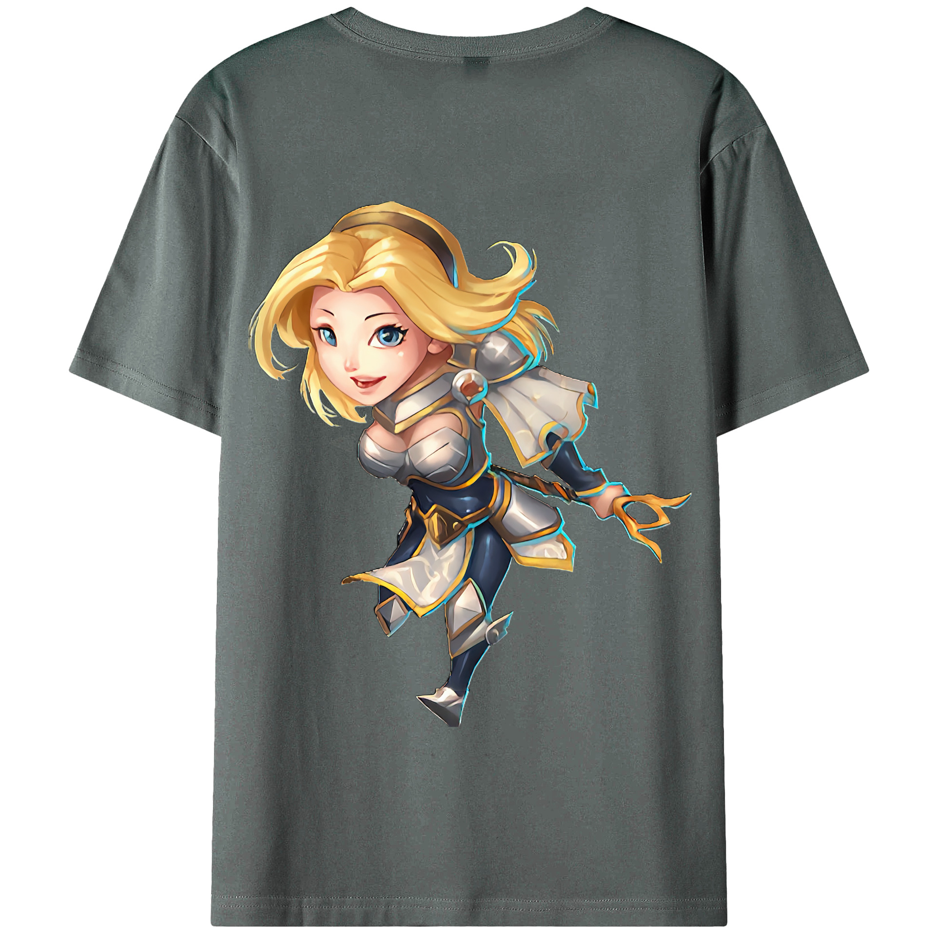 リーグ・オブ・レジェンド League of Legends LOL 綿100％半袖Tシャツ（背面プリント）